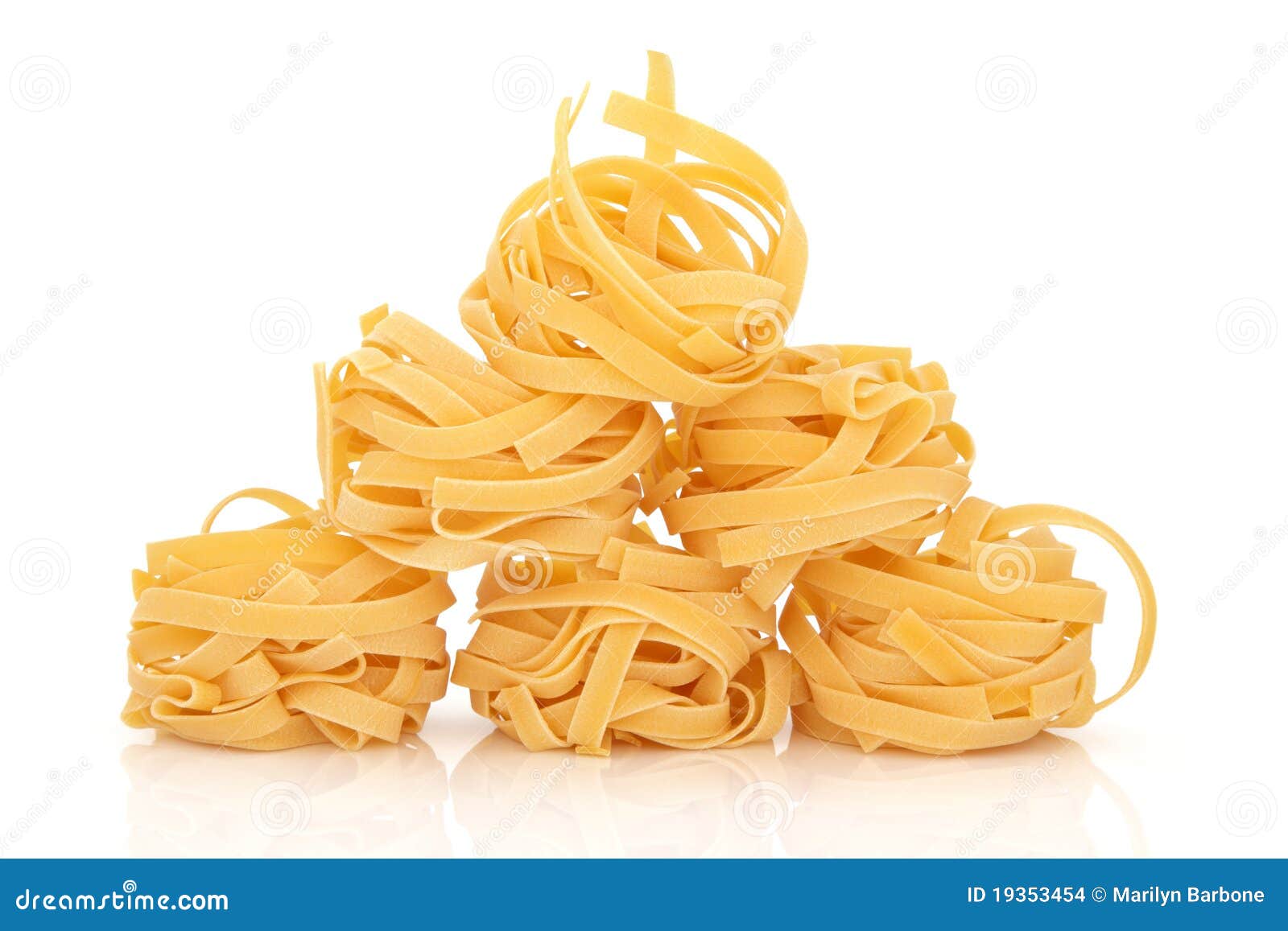 Tagliatelle Pasta stock photo. Image of noodle, taglioni 19353454