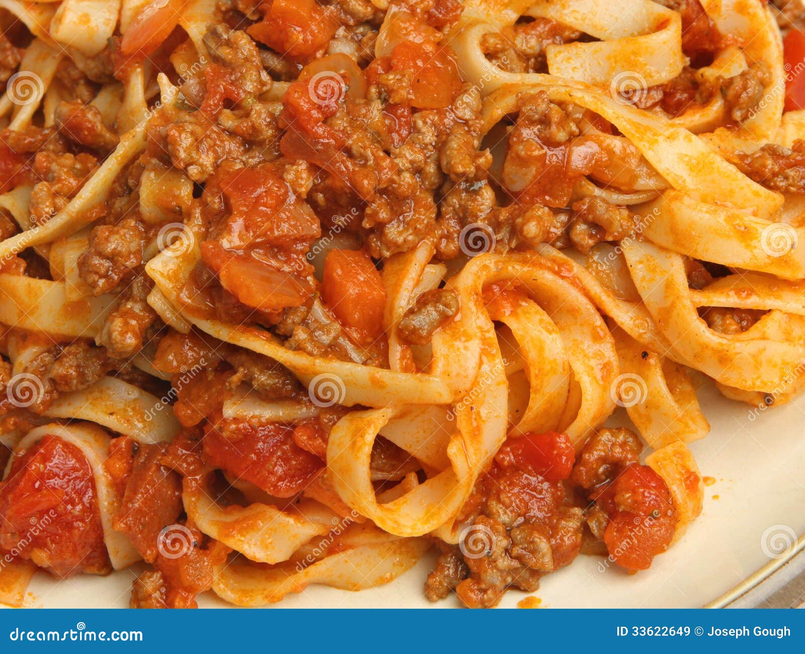 Tagliatelle Pasta with Bolognese Sauce Stock Image Image of meal