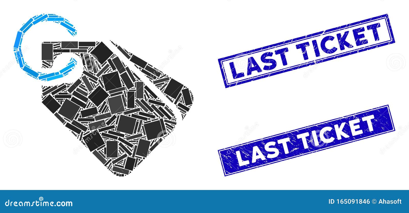 Scratched Dog Tags With Chain Vector Illustration