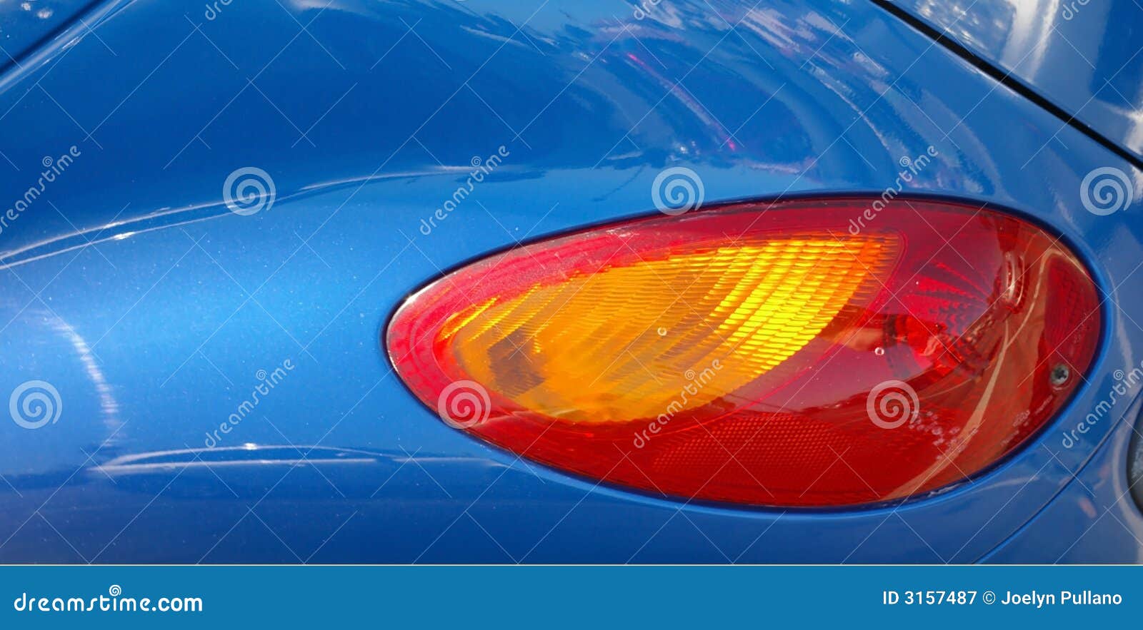 Tail Light stock image. Image of blue, automobile, transportation 3157487
