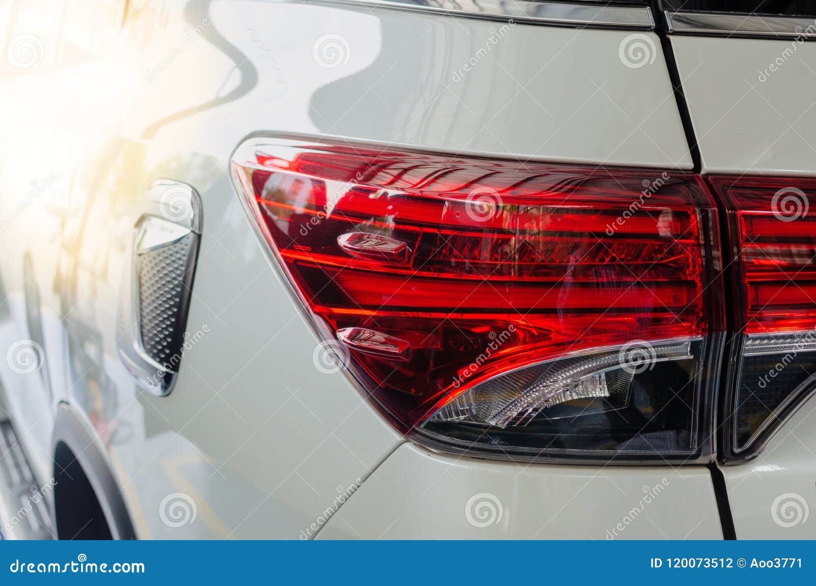 Tail light stock photo. Image of color, light, glass 120073512