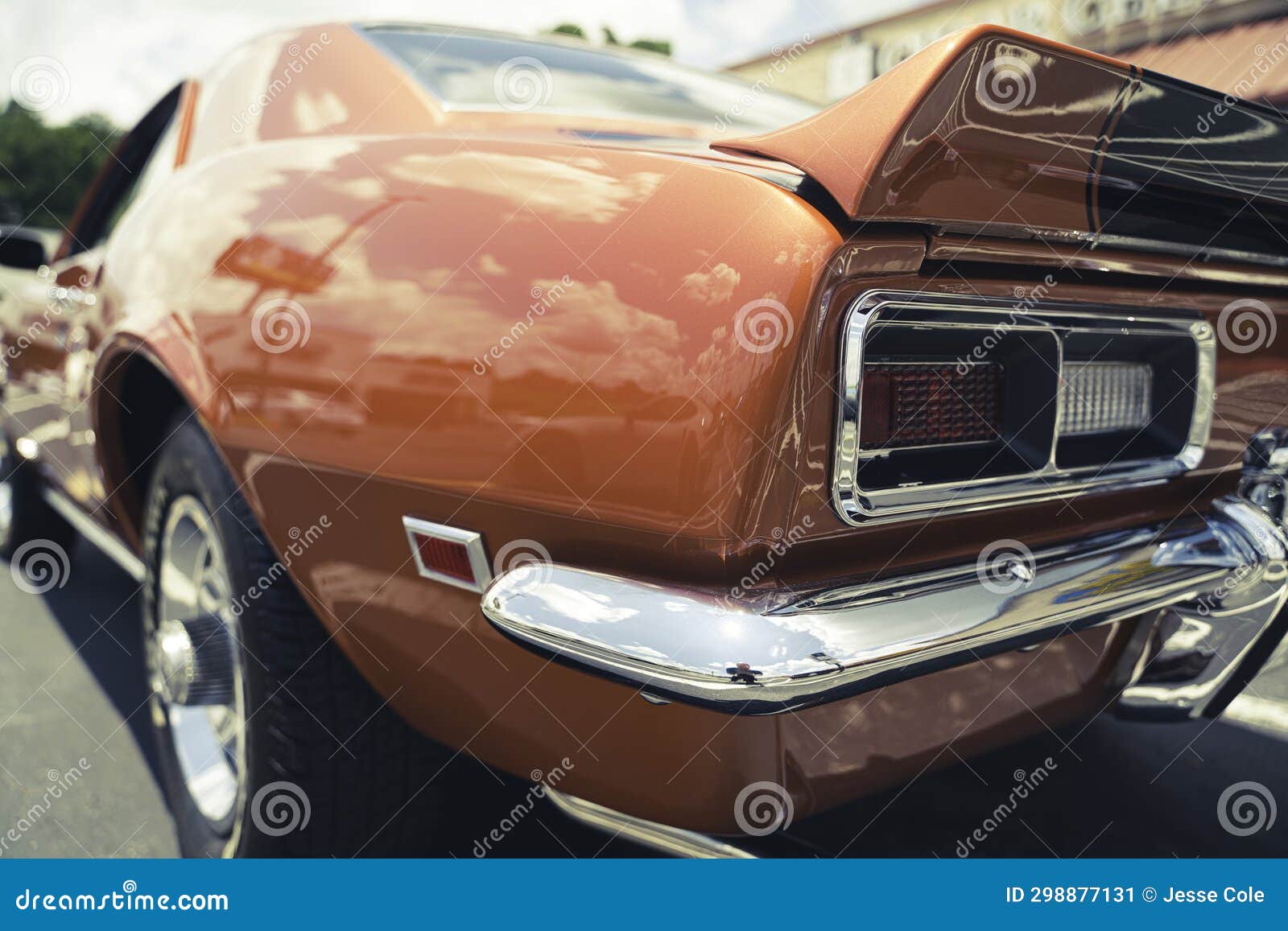 Tail Light of a Z28 Camaro editorial photo. Image of land 298877131