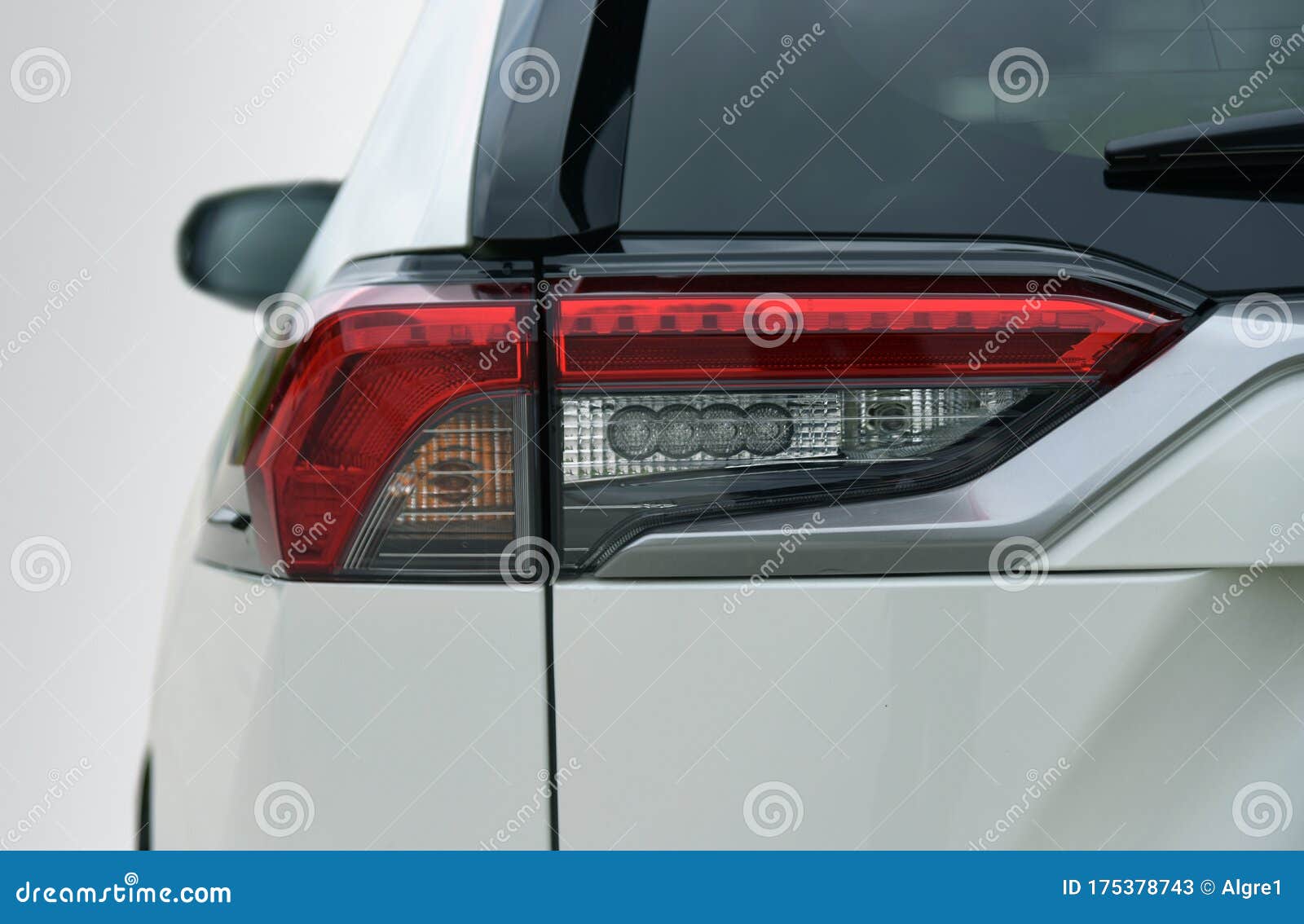 The Tail Lights on a Luxury SUV Stock Image Image of polished