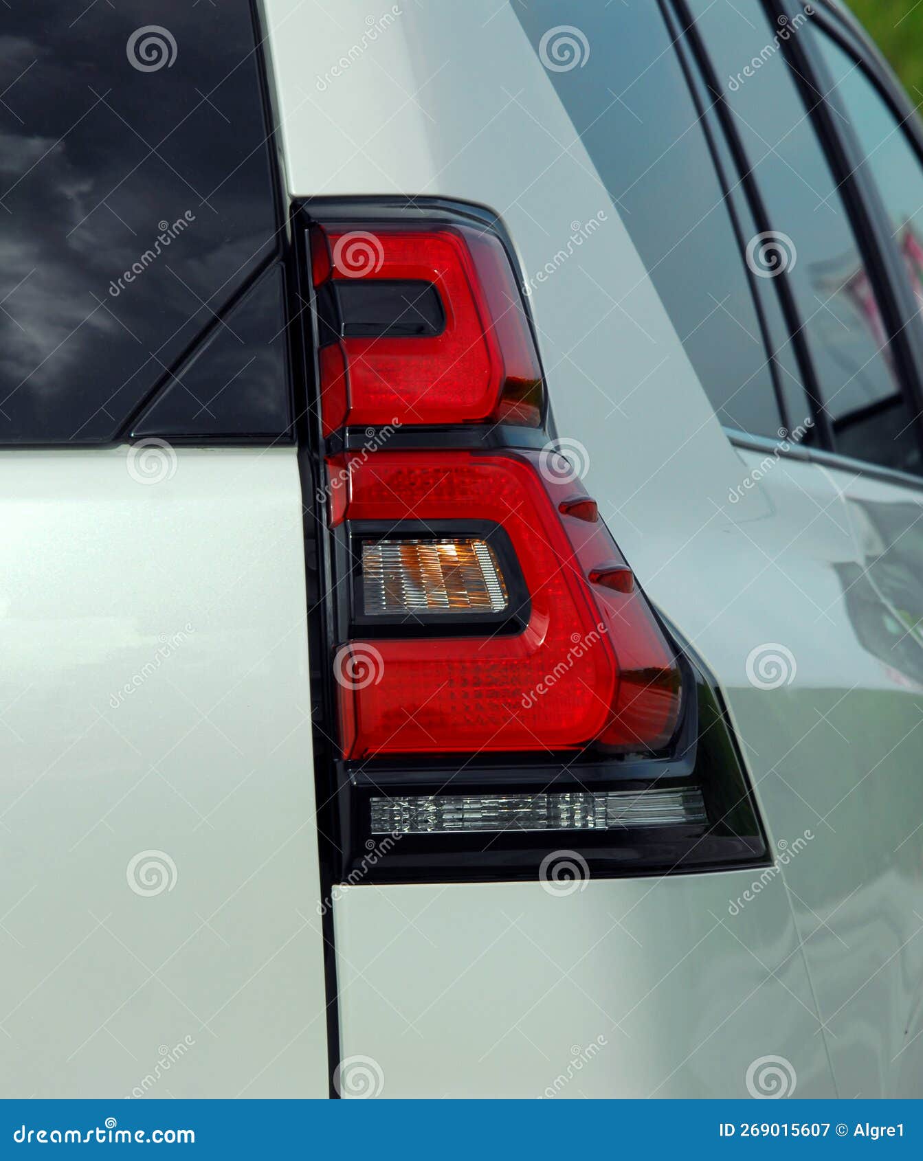 The Tail Lights on a Luxury SUV Stock Image Image of vehicle, lights