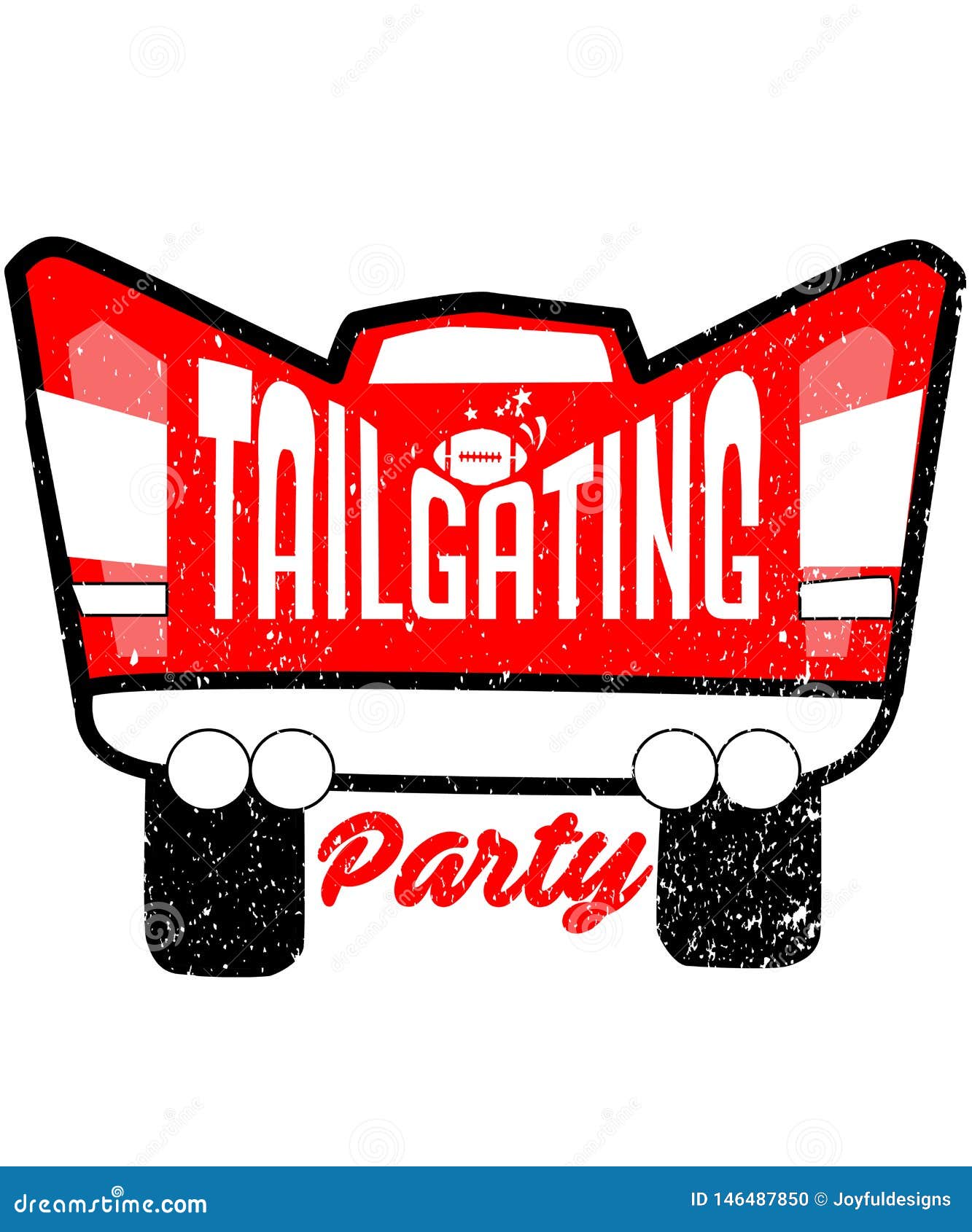 tailgating party pickup truck graphic