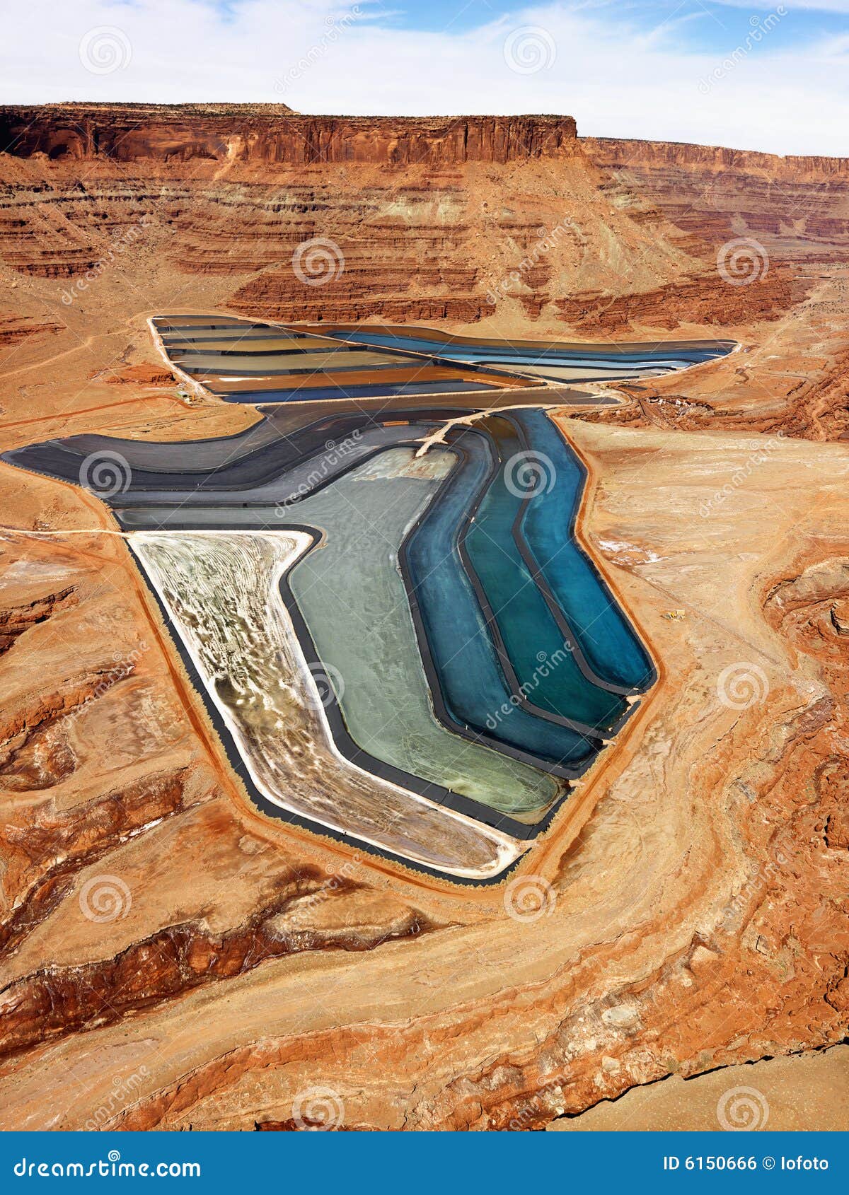 Tailings Pond in Rural Utah. Stock Photo Image of utah, orange 6150666