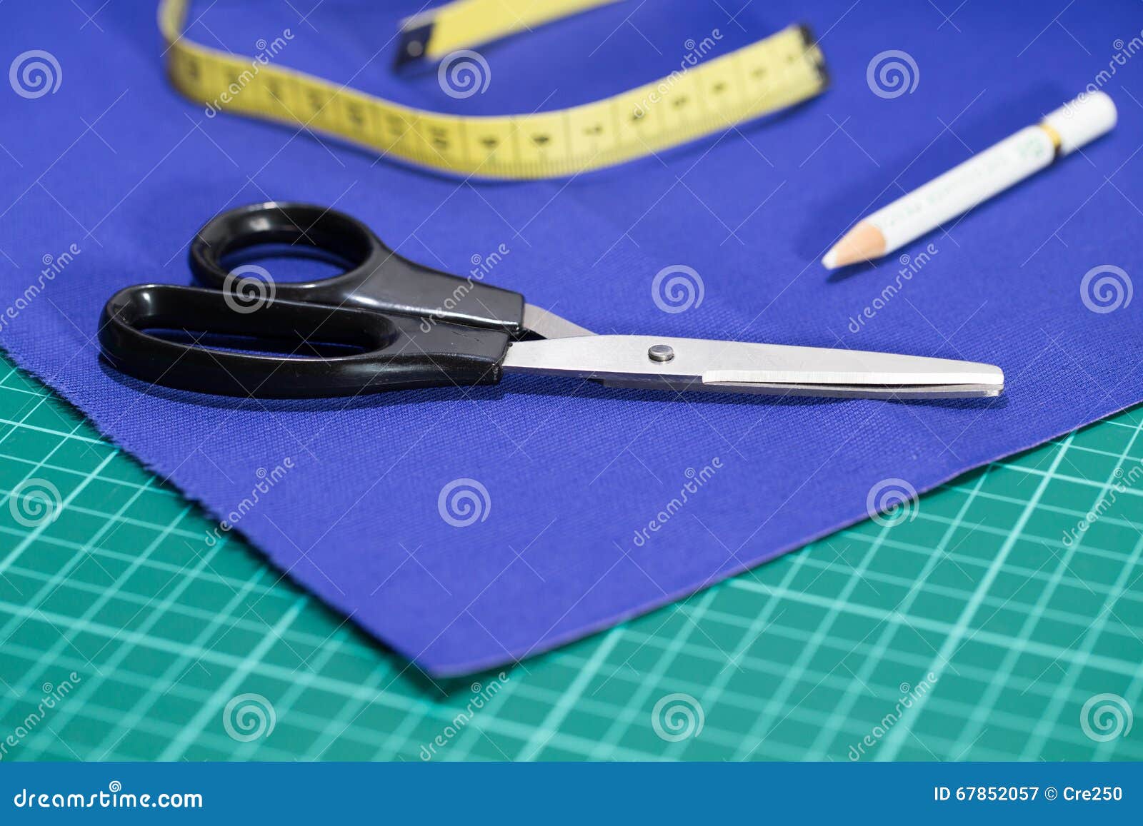 Tailor accessories kit stock image. Image of custom, clothing 67852057
