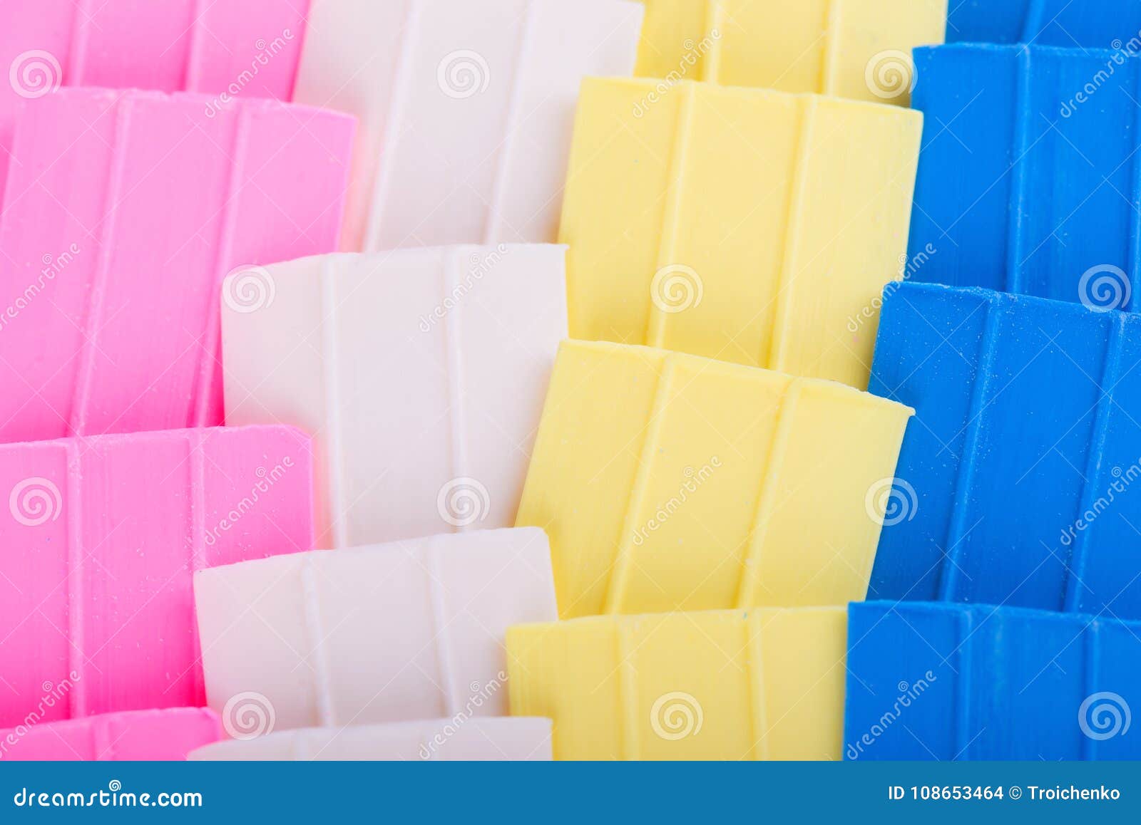 Tailor Chalk. Colorful Chalk for Sewing. Background of Colored