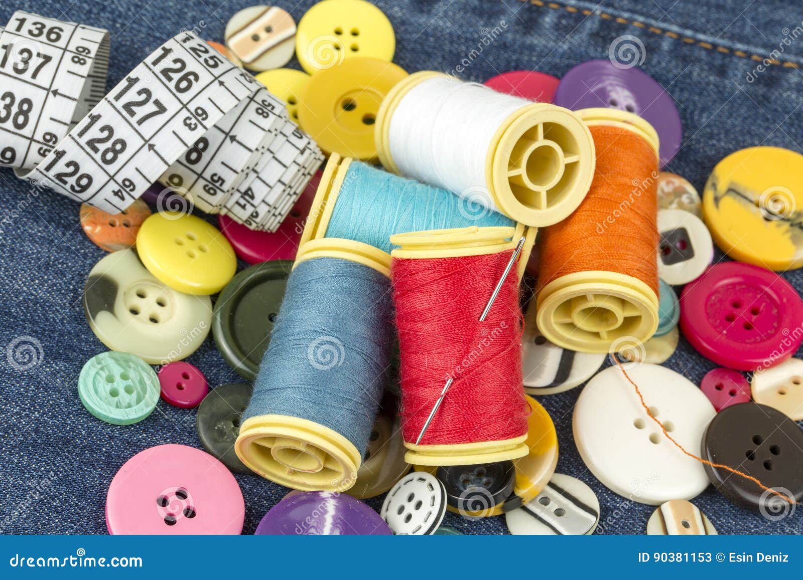 Tailor Materials stock image. Image of buttons, materials 90381153