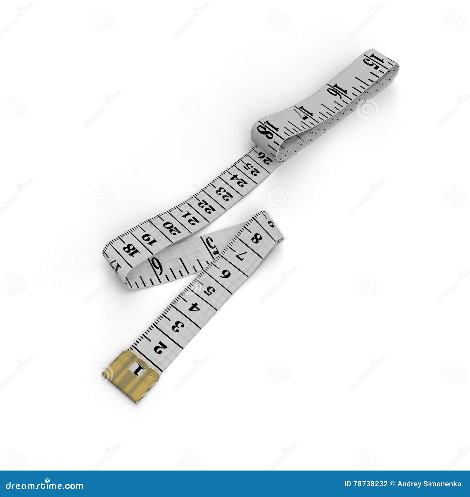 Measuring Tape Tailor White Background Stock Photo by