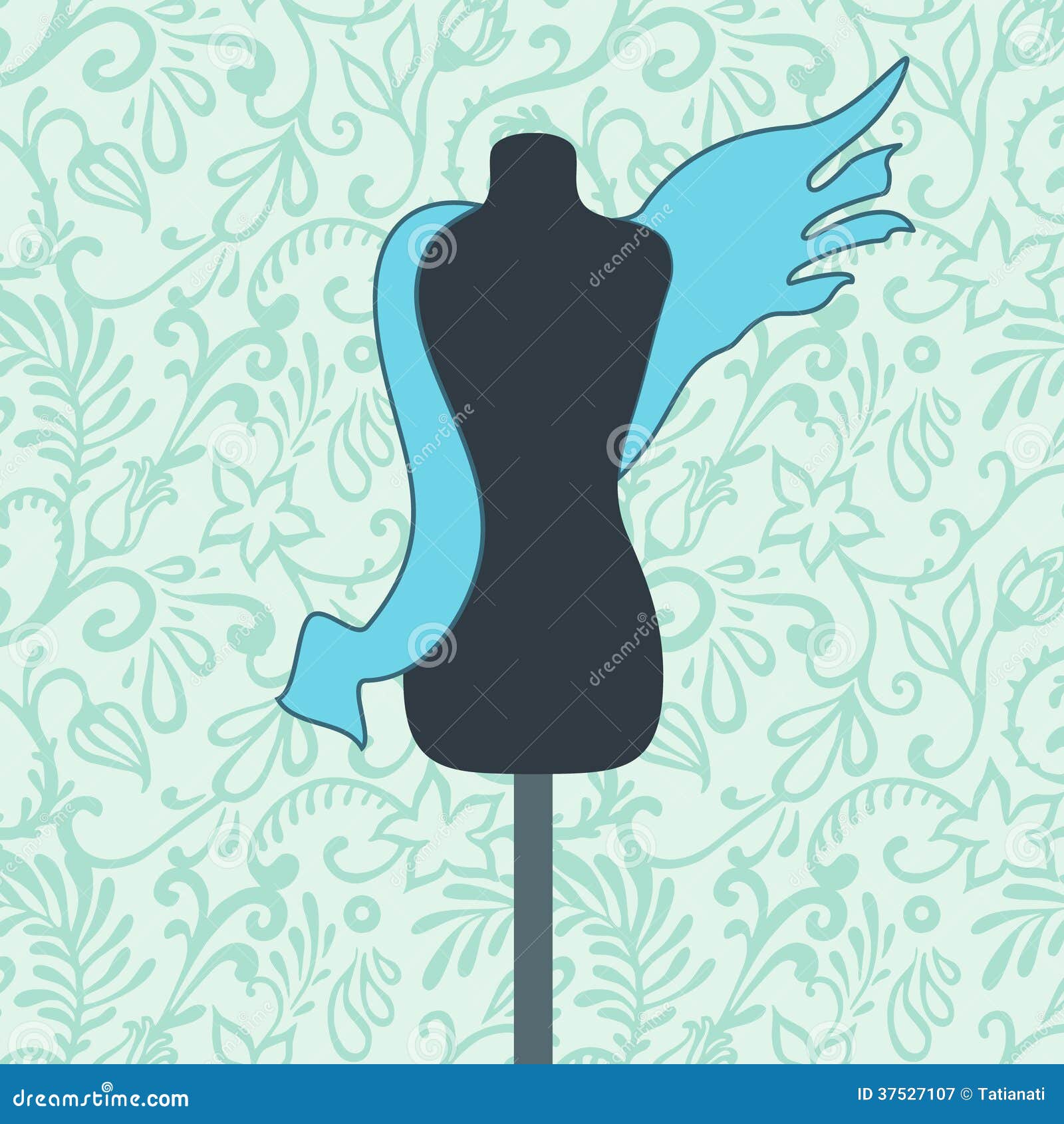 The tailor s dummy stock vector. Illustration of crafts 37527107