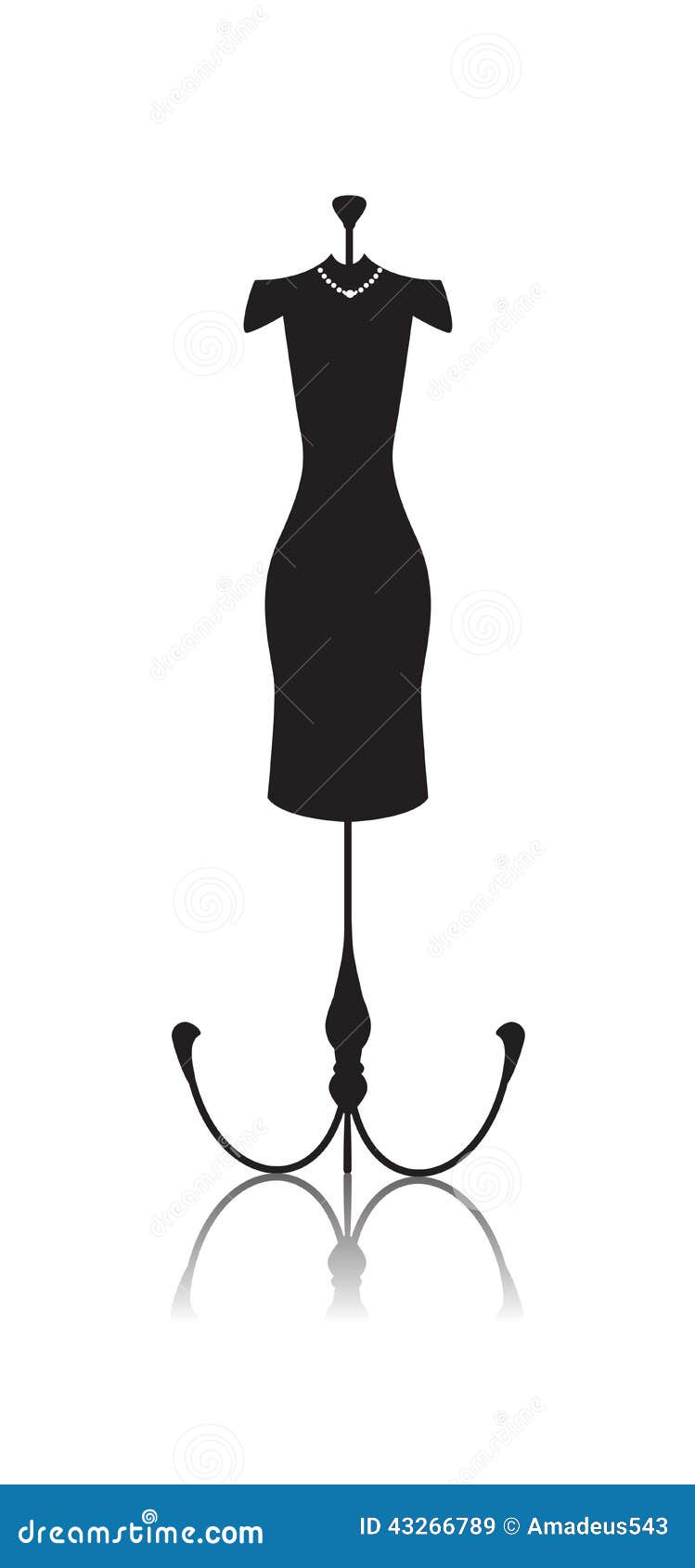 Tailor s mannequin dummy doll vector for your design
