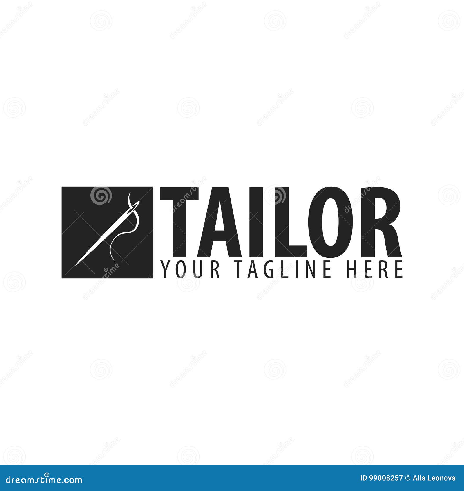 Tailor, Sewing, Handmade Logo or Emblem. Vector Illustration. Stock ...