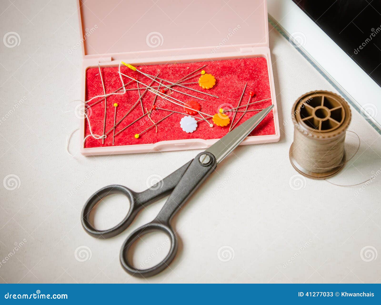 Tailoring Hobby Accessories. Sewing Craft Kit Stock Image Image of
