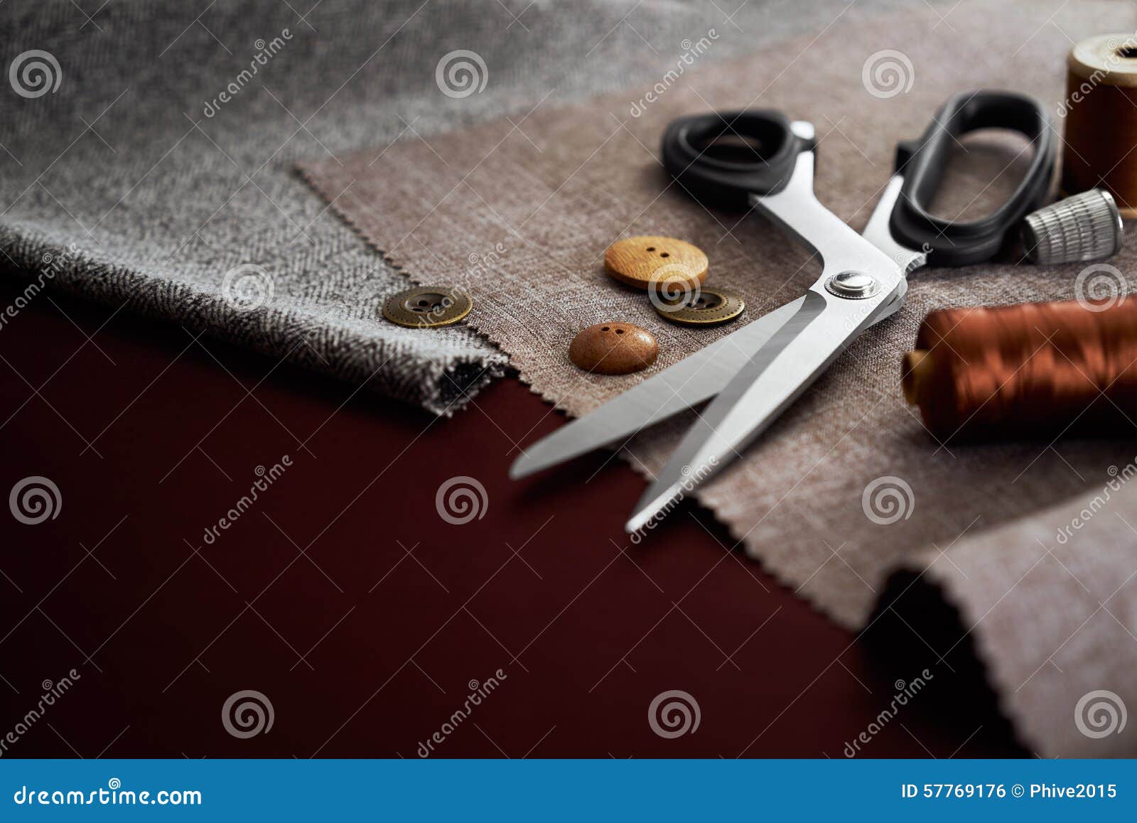 Tailoring Tools stock photo. Image of buttons, spool 57769176