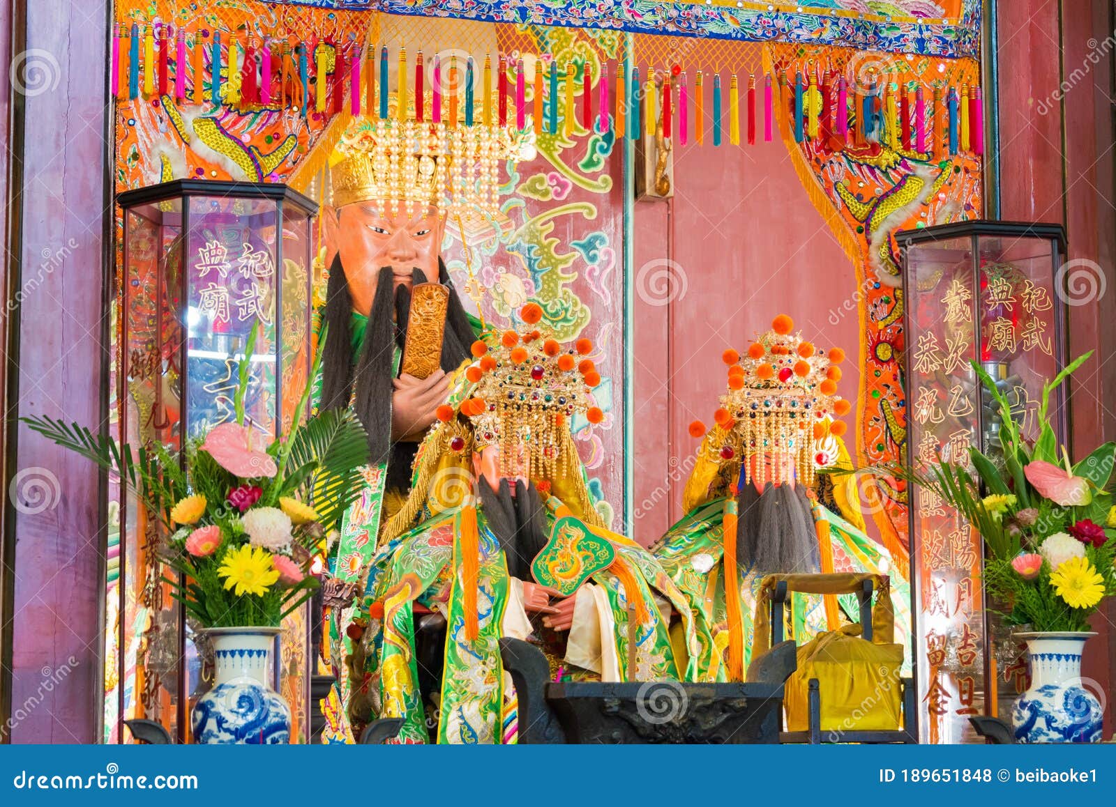 ji dian wu miao in tainan, taiwan. the temple was built in 17th century during the zheng period of the ming dynasty