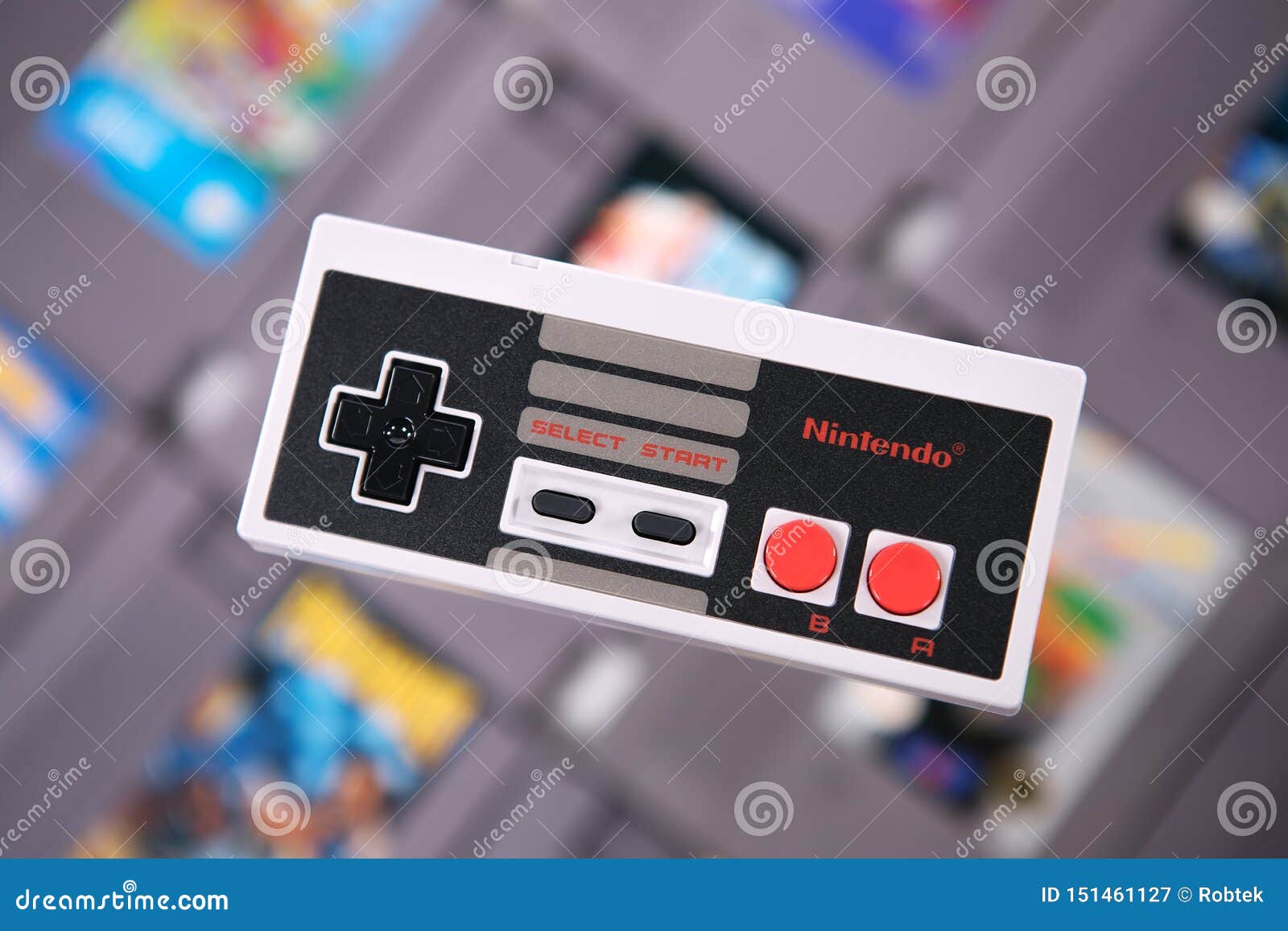 The Nintendo NES Retro Video Game Controller Editorial Photography