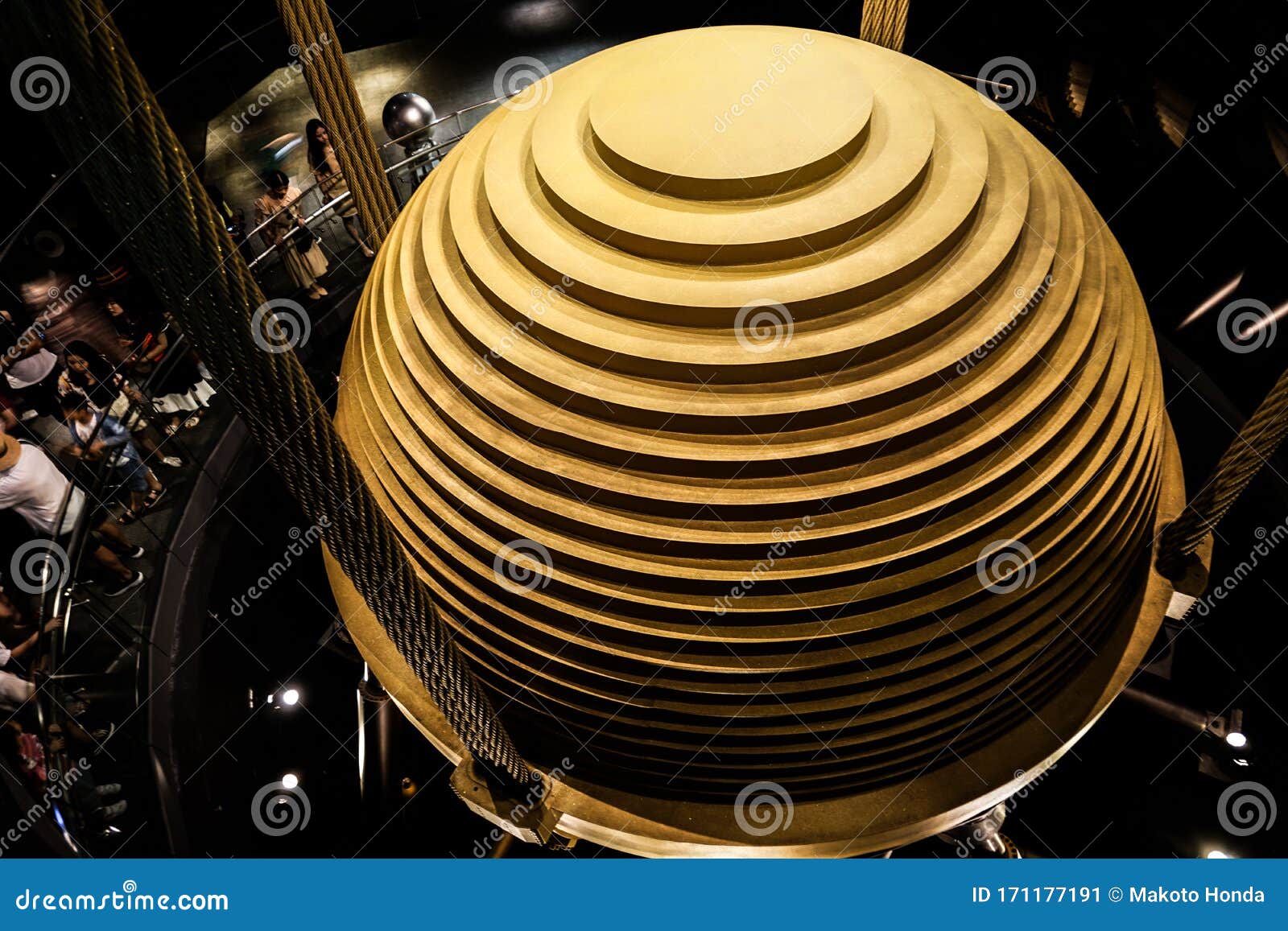 Taipei 101 Tuned Mass Damper Stock Image - Image of attractions, site ...