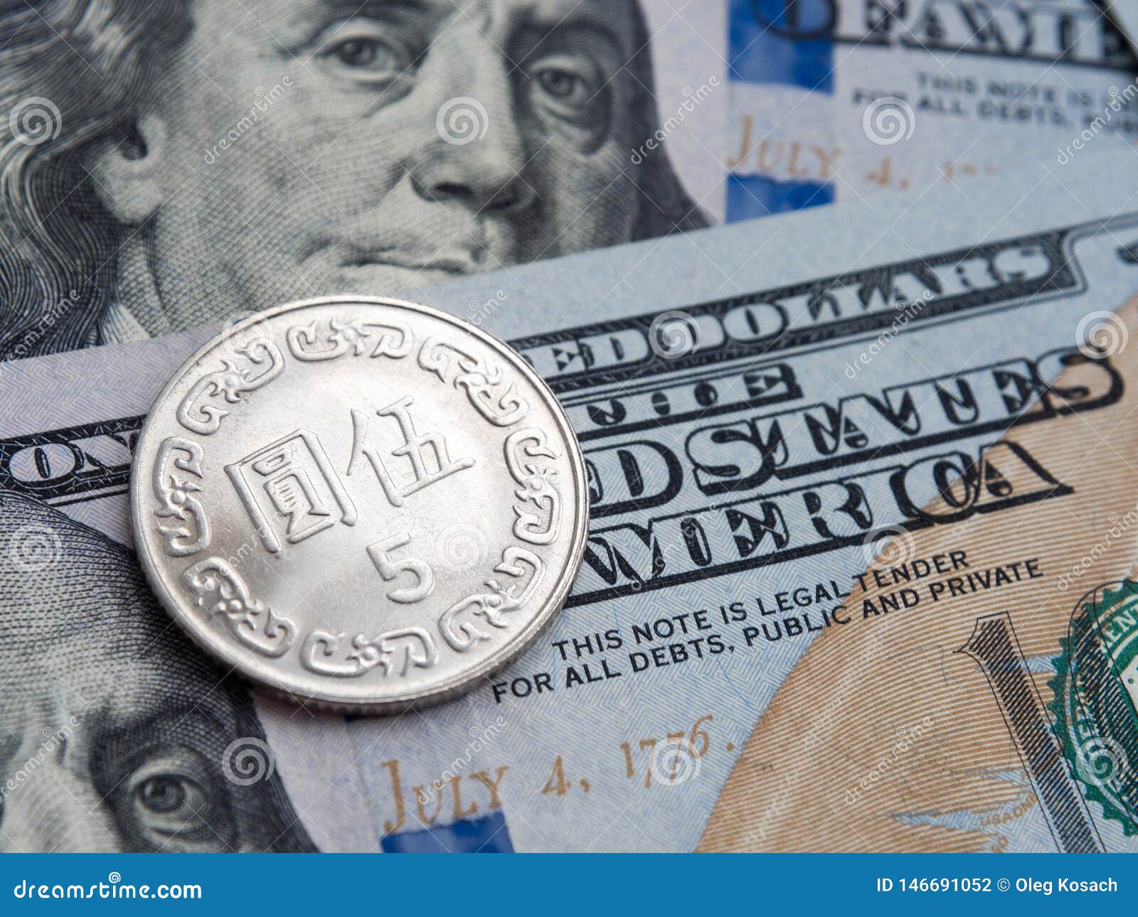 Taiwan Dollar To Us Dollar Exchange On Dollars Background Stock Photo taiwan-dollar-to-us-dollar-exchange-on-dollars-background-stock-photo