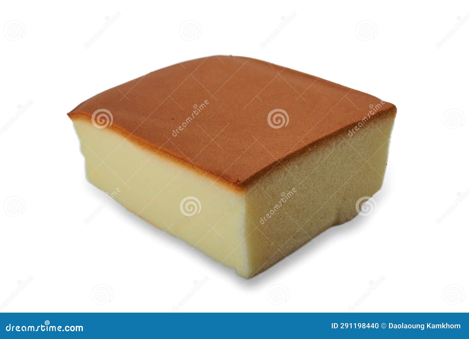 Taiwan Egg Cake Isolated on White Background. Stock Photo Image of