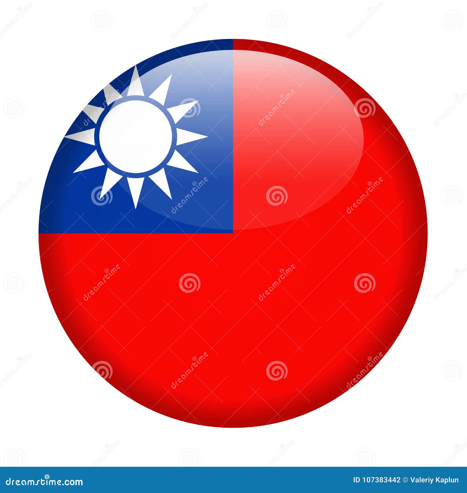 Download Taiwan Flag Vector Round Icon Stock Illustration ...