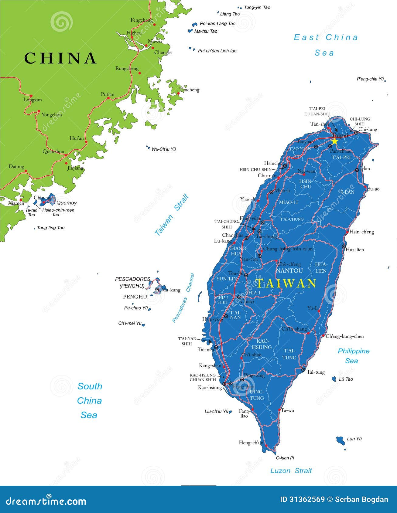 taiwan map