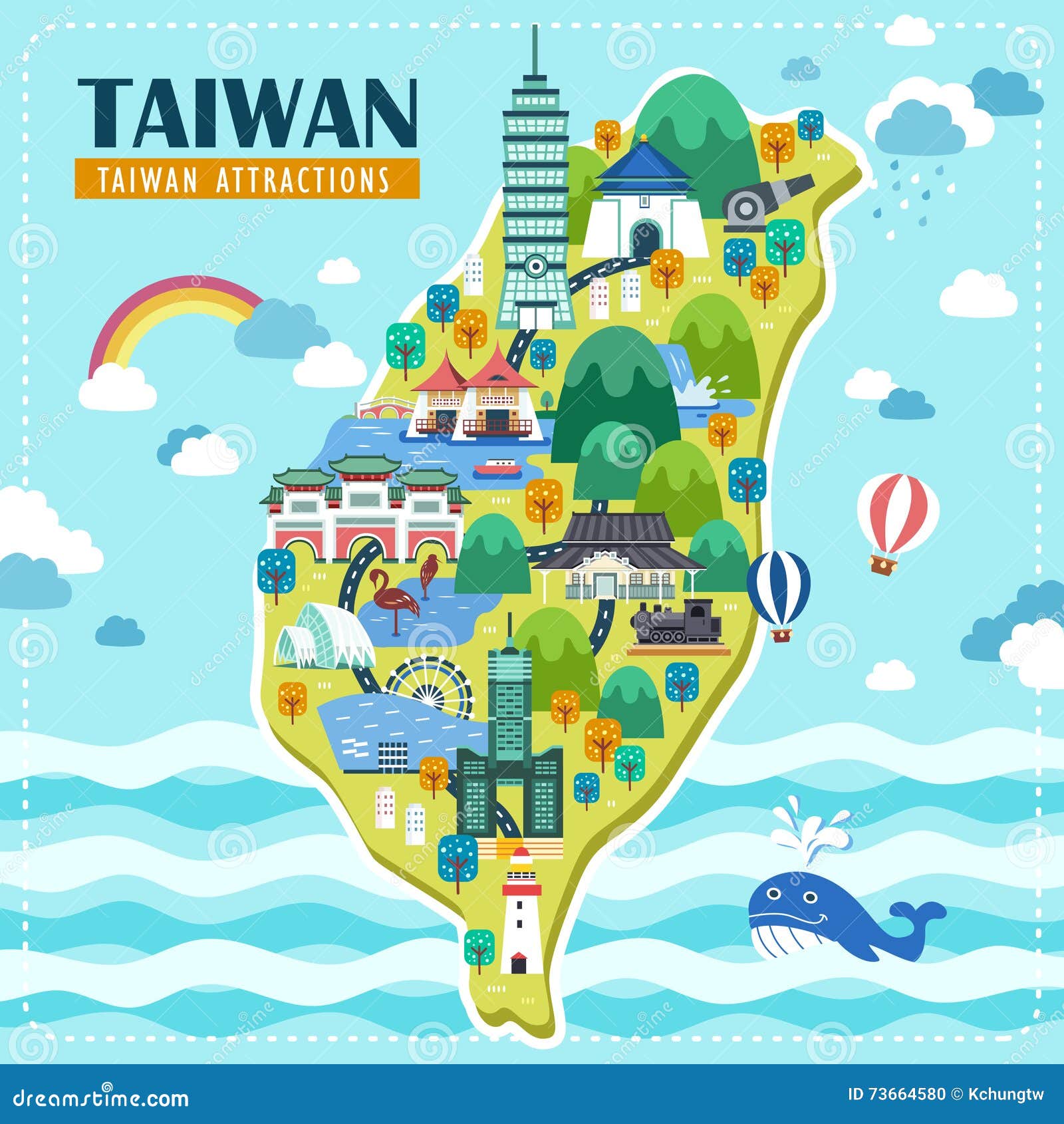 taiwan travel map