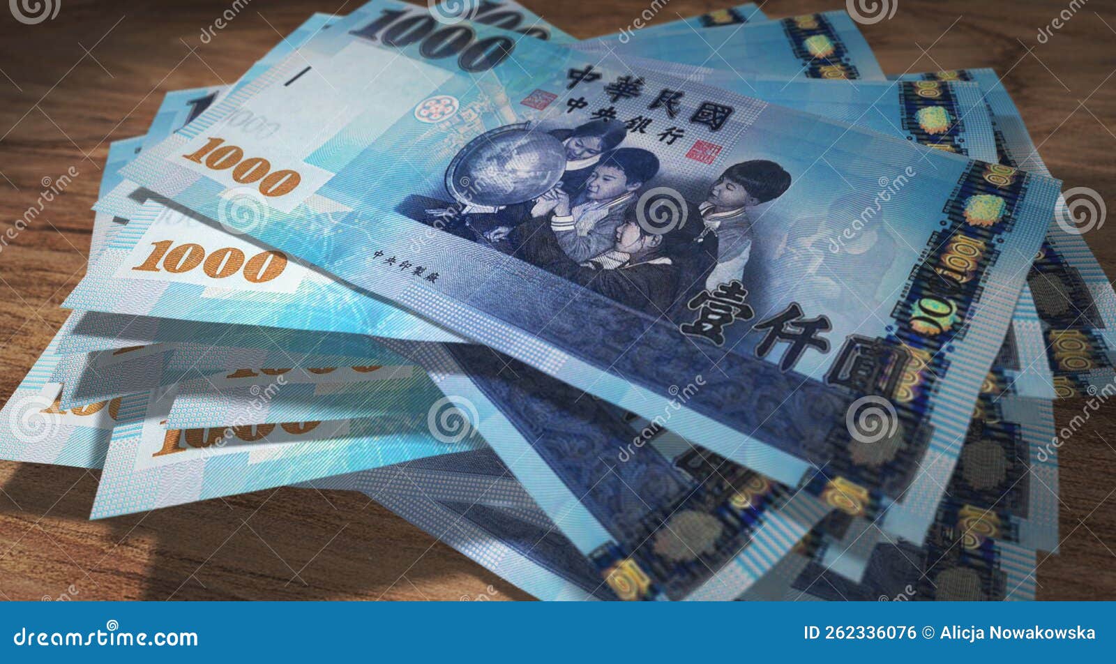 Taiwan Taiwanese Dollar 1000 TWD Banknote Money 3d Illustration Stock taiwan-taiwanese-dollar-1000-twd-banknote-money-3d-illustration-stock
