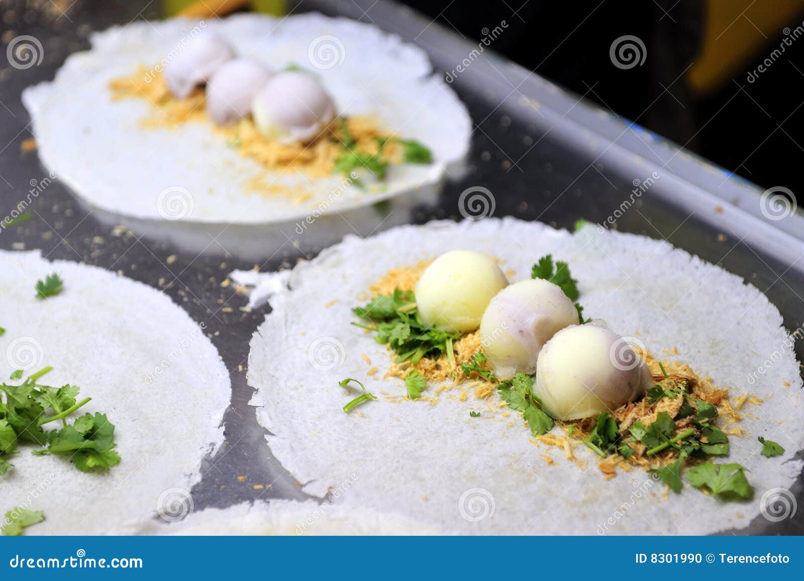 Taiwanese Icecream Roll Dessert Stock Photo Image of icecream, market