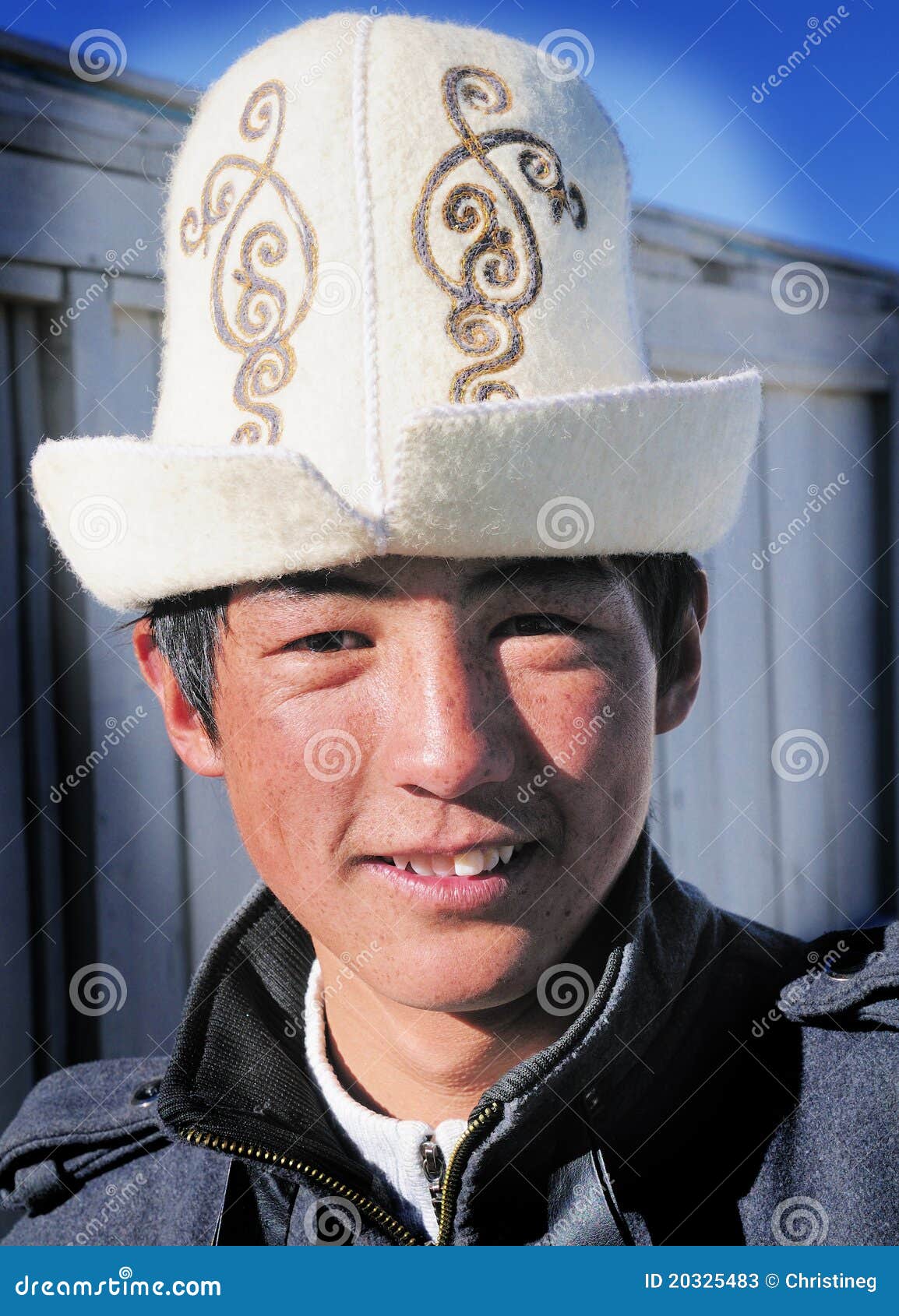 Tajik teenaged boy editorial stock photo. Image of western - 20325483