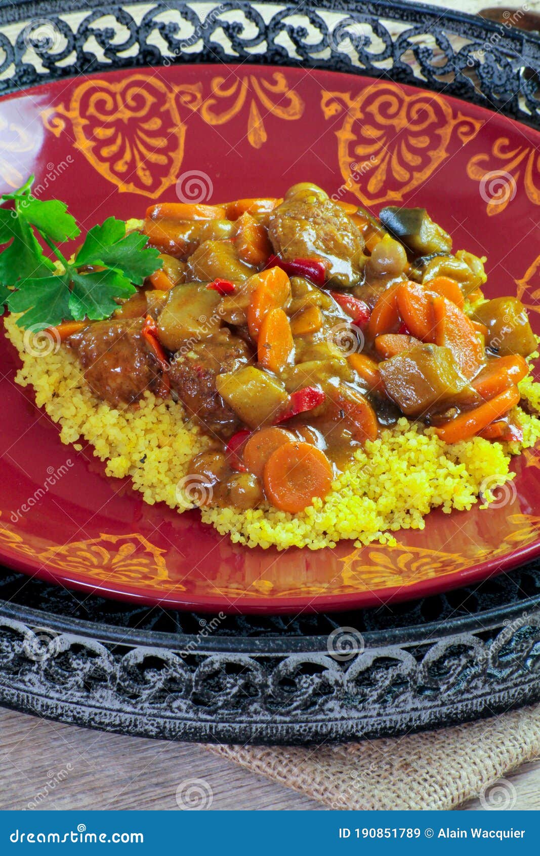 Tajine of Lamb Meatballs with Vegetables Stock Image Image of tunisia