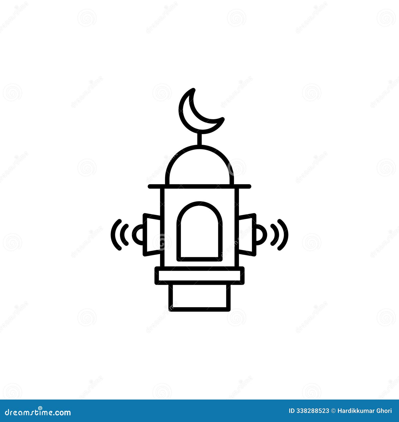 takbir icon set. islam prayer  . islamic mosque azan sign