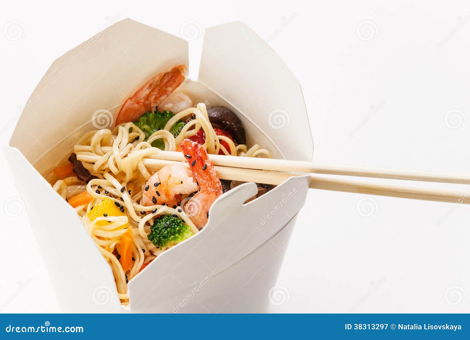 Take Away Egg Noodles Royalty Free Stock Photography Image 38313297