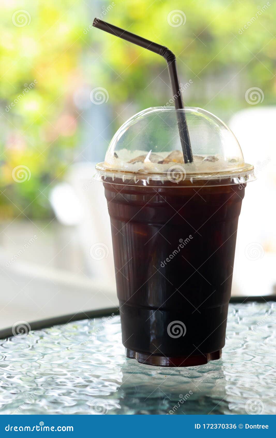 Iced Americano And Hot Cafe Latte. Instagrammable Cafe In Seoul, South