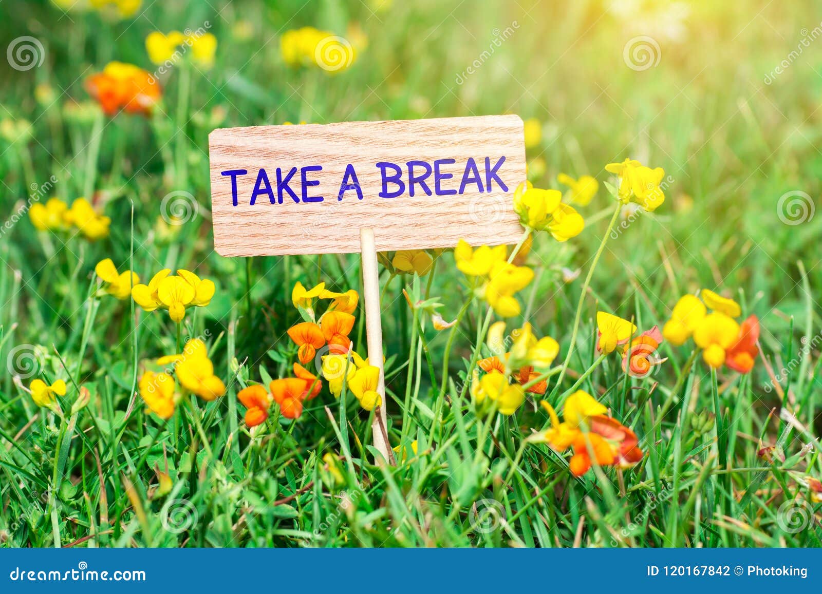 take a break signboard