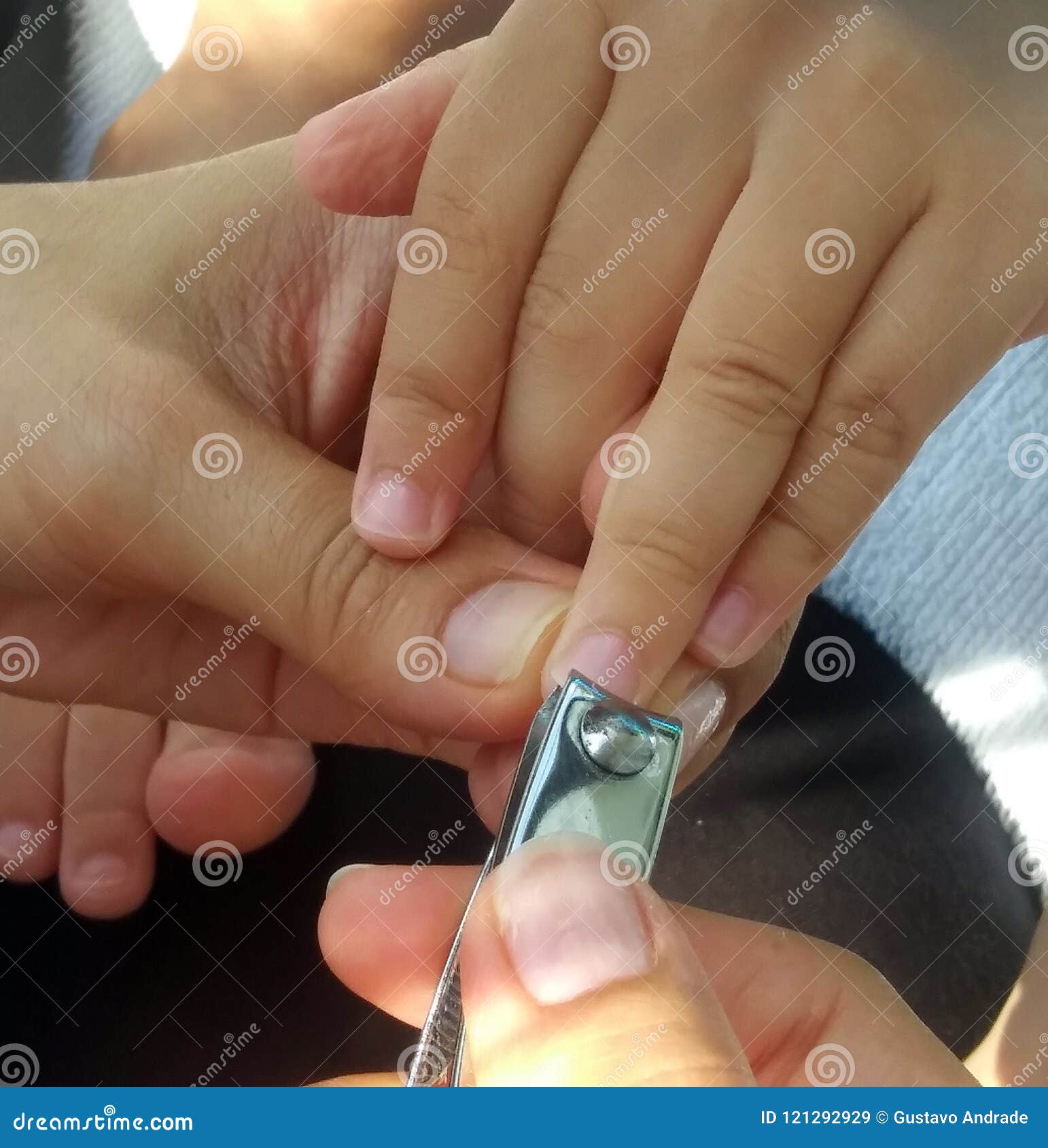 Take Care from Baby Nails Cutting. Stock Image - Image of nailnails, long:  121292929