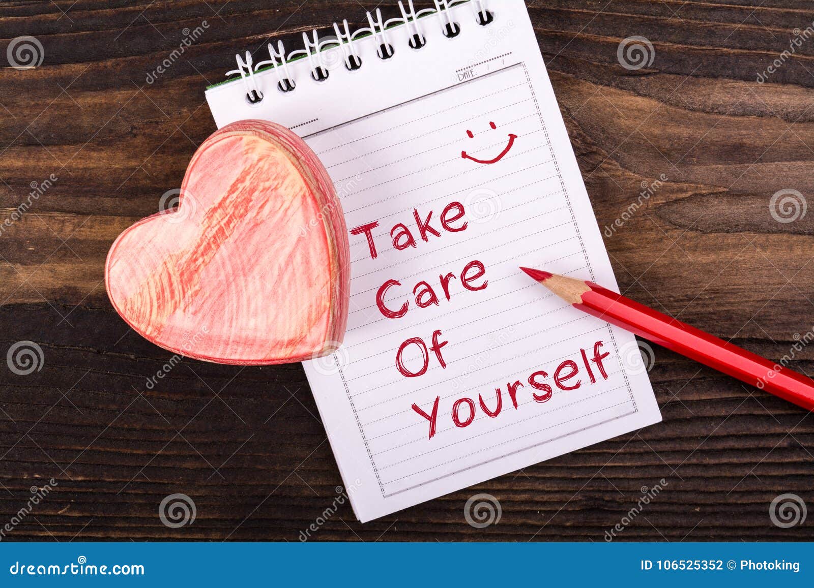 take care of yourself handwritten