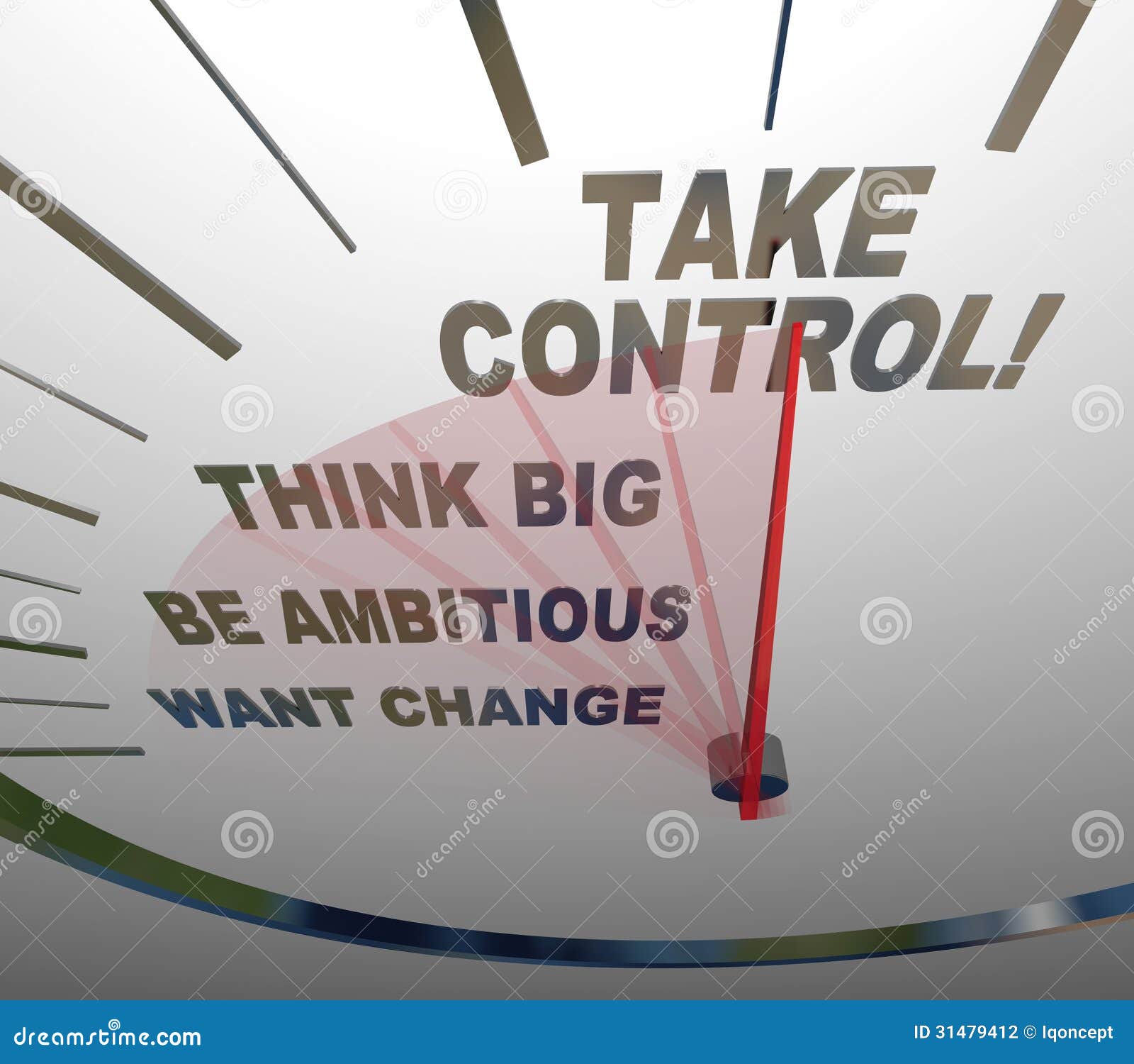 take control speedometer think big want change