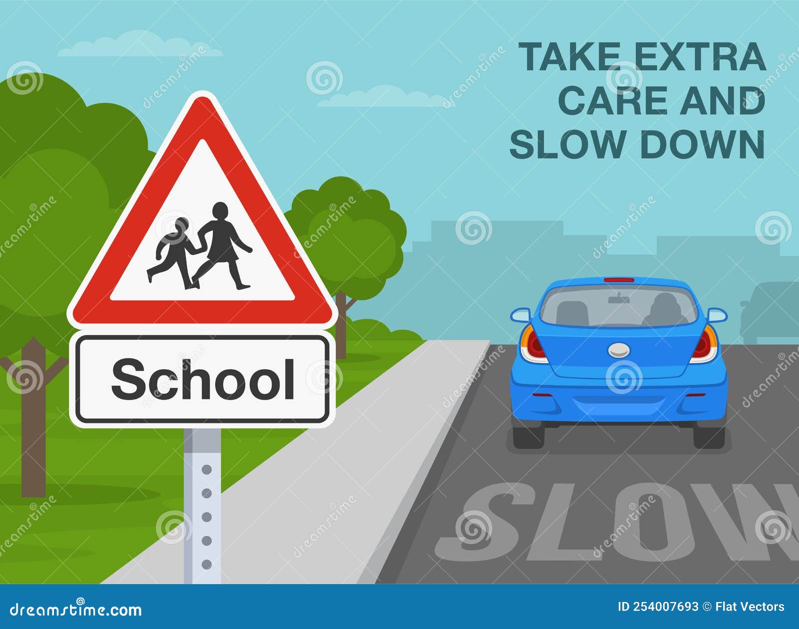 School Zone Stock Illustrations – 6,674 School Zone Stock Illustrations,  Vectors & Clipart - Dreamstime