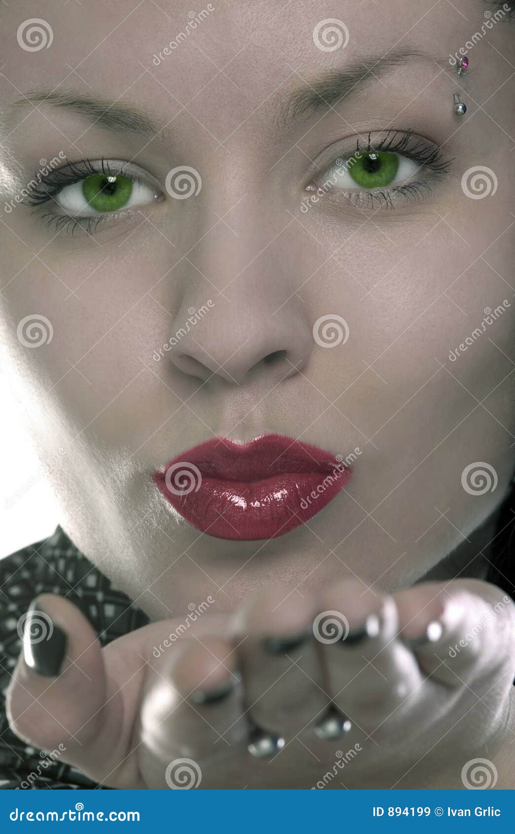 Take a kiss stock image. Image of wonder, beauty, green 894199