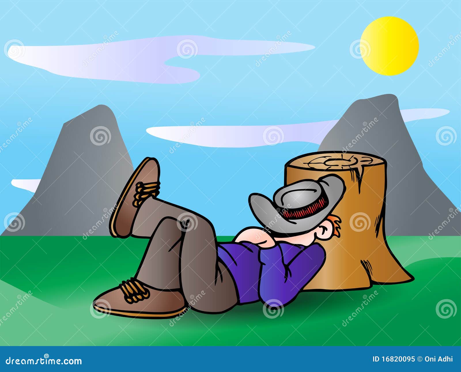 Take a nap stock illustration. Illustration of sleep 16820095