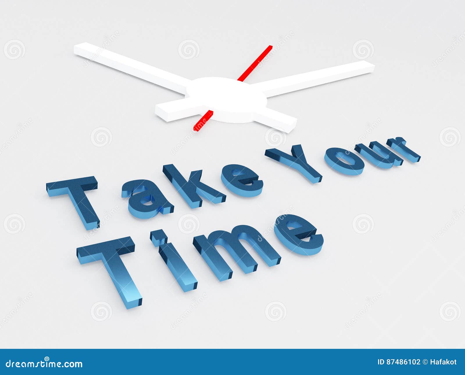 Take your Time concept stock illustration. Illustration of office