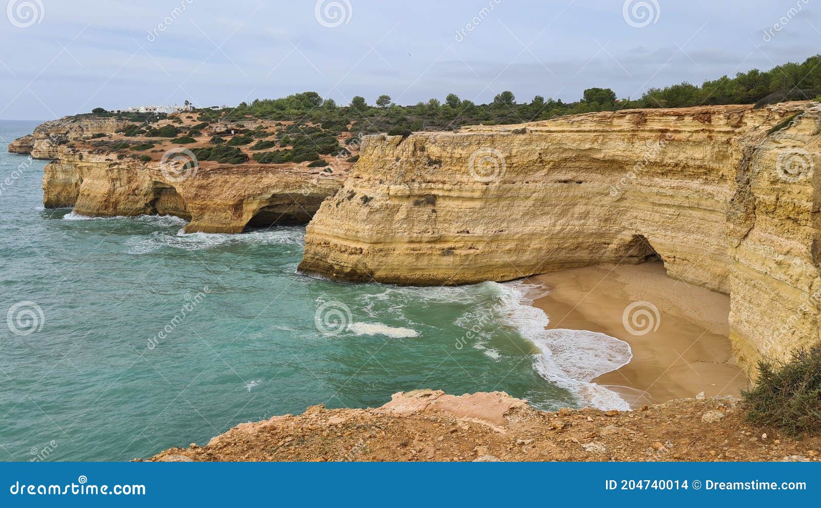 Praia do Vale De Centeanes stock photo. Image of ocean 204740014