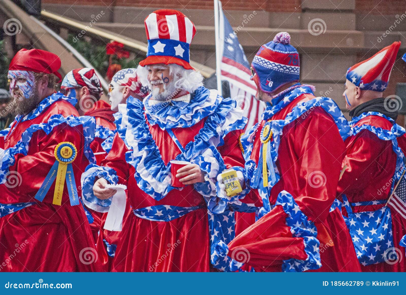 Mummers Day Parade American Patriotic Costume Editorial Stock Image ...