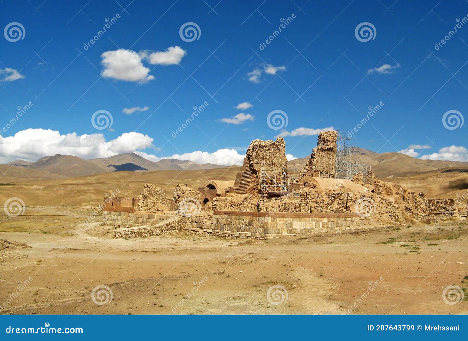 takht-e soleiman ruins , unesco world heritage site in takab , iran