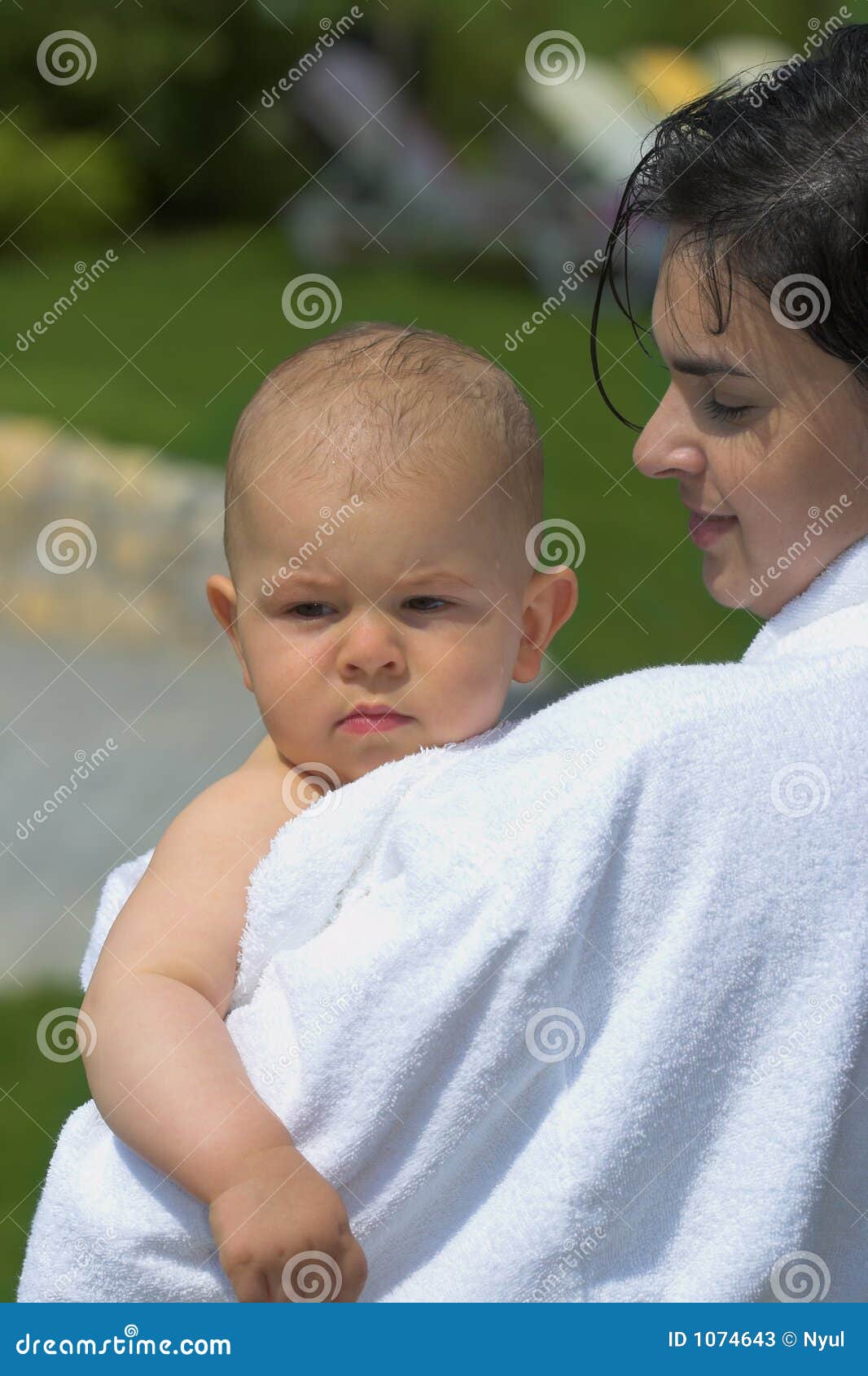 Download Taking bath outdoor stock image. Image of attachment, innocence - 1074643