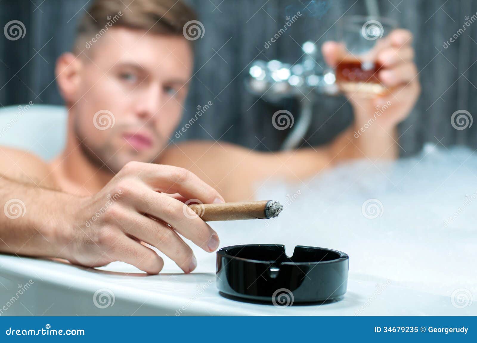 Taking bath stock image. Image of attractive, beauty 34679235