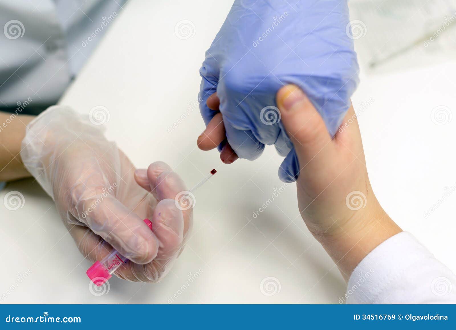 Taking Blood from a Finger on Analysis Stock Image Image of clinic