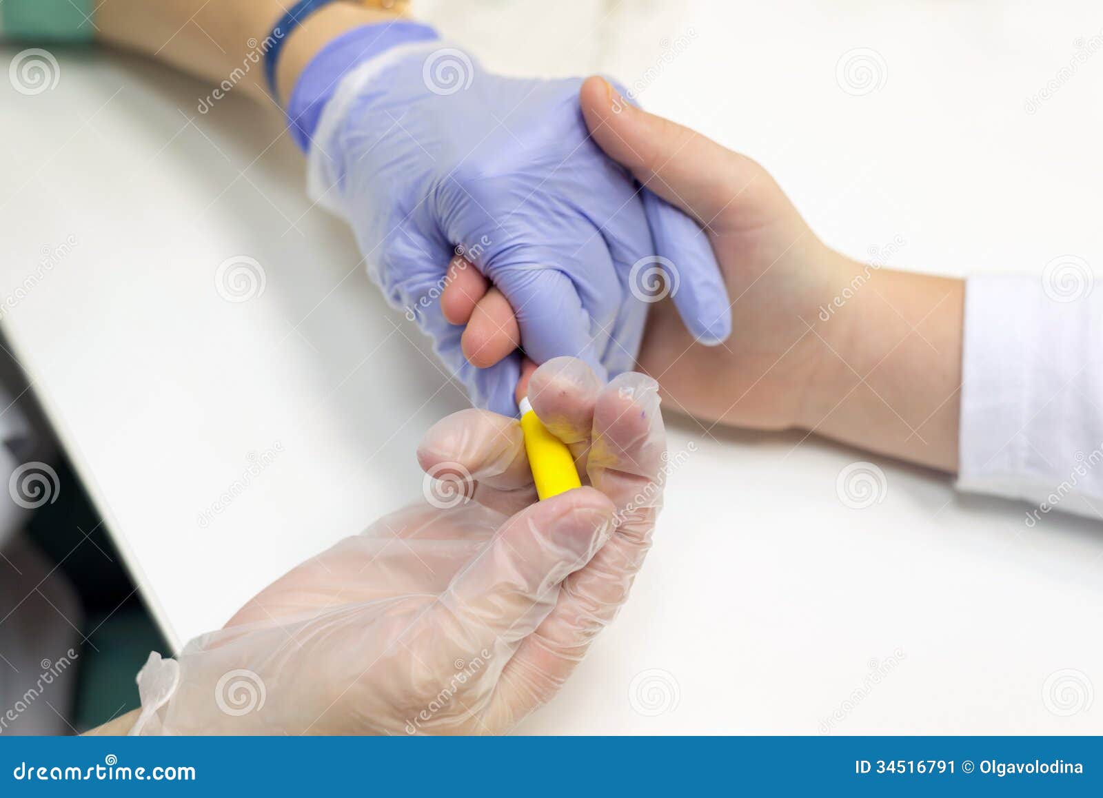 Taking Blood from a Finger on Analysis Stock Image Image of medicine