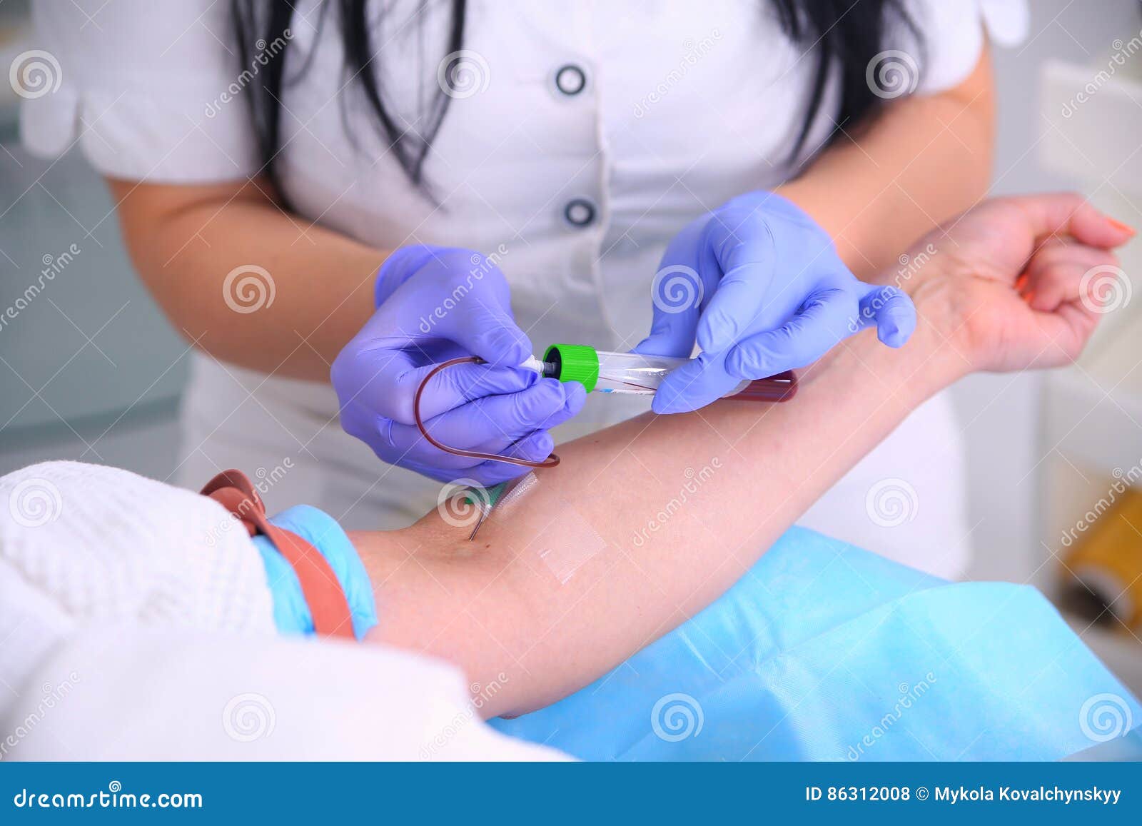 Taking a blood sample stock photo. Image of extraction 86312008